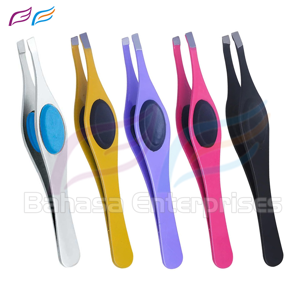 Silicon Grip Eye Brow Tweezers