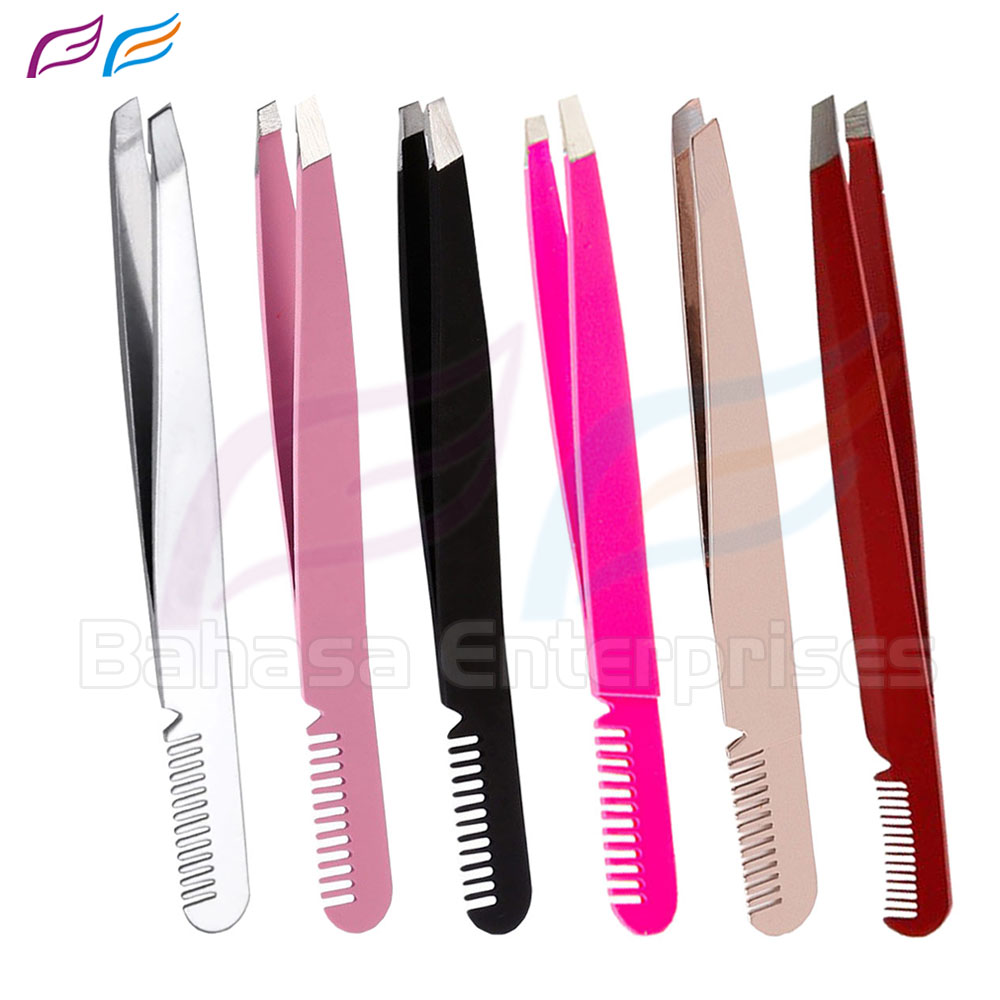 Slanted comb tweezers