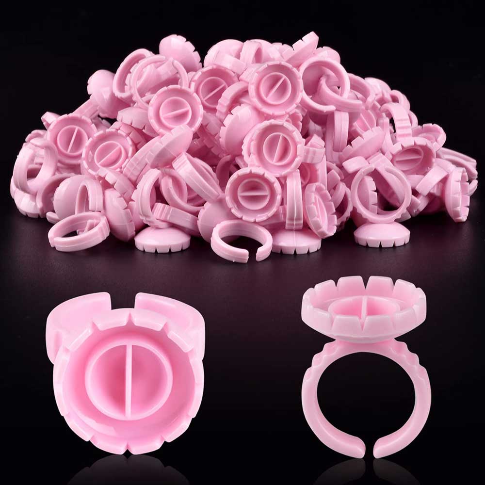 Round Pink Glue Rings