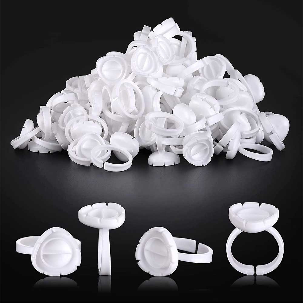 Round White Glue Rings