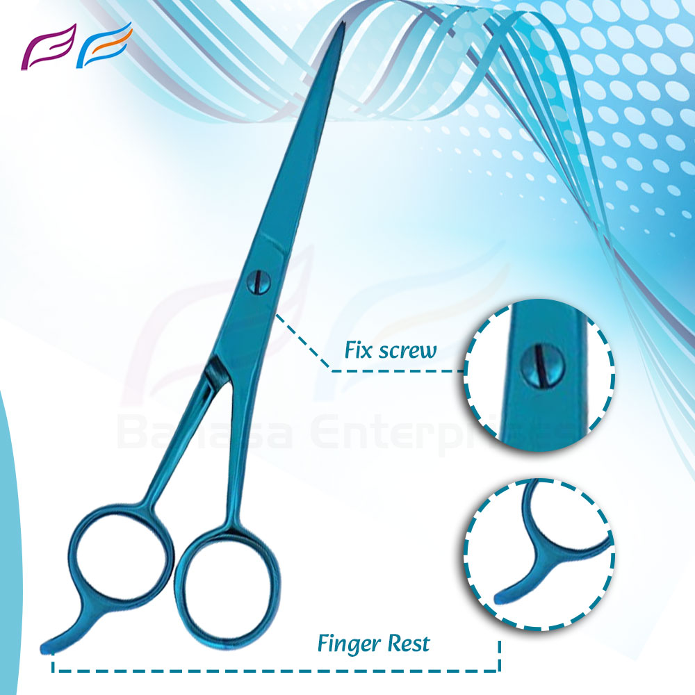 Blue Super Cut Barber Scissor