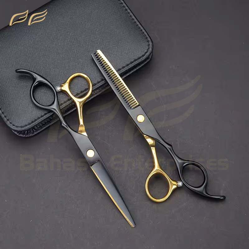 Black and Gold Salon Scissors Set