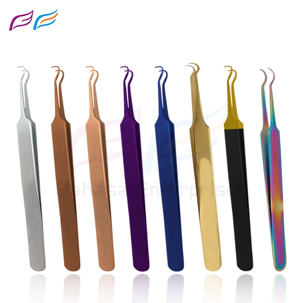 Hook Eyelash Tweezers