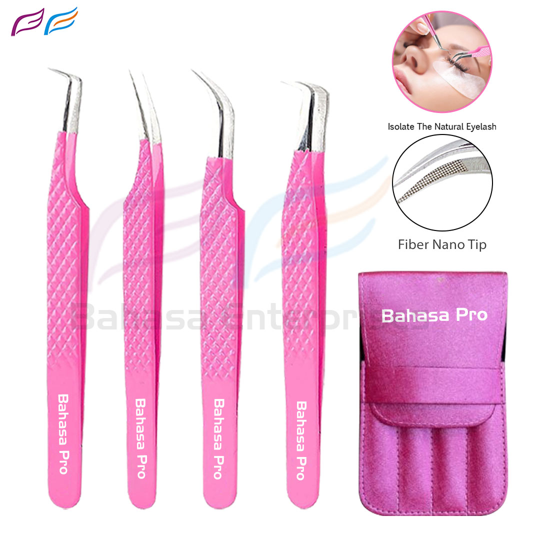 Love Pink Lash Tweezers Set